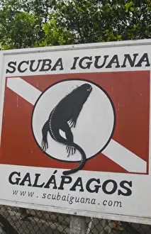Images Dated 2027: Suba sign on Santa Cruz Highlands Galapagos Islands Ecuador South America Galapagos