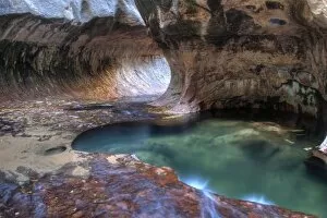 The Subway along the Left Fork of the Virgin River in Zion National Park in Utah