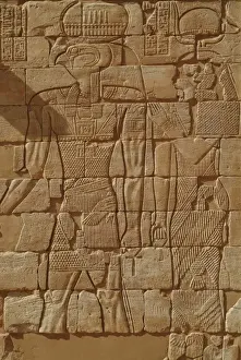 Nubia Prints: Sudan, North (Nubia), Bas-relief of Horus in Kom Ombo Temple