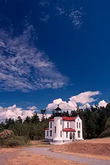 Coupeville Prints: Summer morning at the Admiralty Head Lighthouse on Whidbey Island in Washington