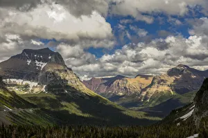 Prints of Summer view from Logan Pass, Glacier National Park, Montana Images Dated 2019 July: Summer view from Logan Pass, Glacier National Park, Montana