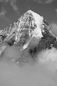 Grindelwald Prints: Summit of the Monch, 4, 107 metres (13, 474 feet) from West, Bernese Alps, Switzerland