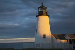 Images Dated 30th June 2011: Sun breaks through the clouds at Pemaquid Point Lighthouse in New Harbor, Maine, USA