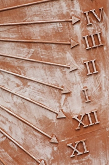 Sun Dial Prints: Sundial, Impruneta, Tuscany, Italy