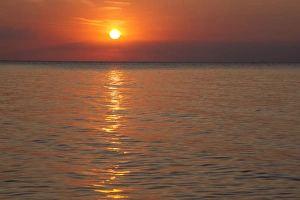 Wisconsin Prints: Sunrise over Lake Superior from Devils Island in the Apostle Islands National Lakeshore