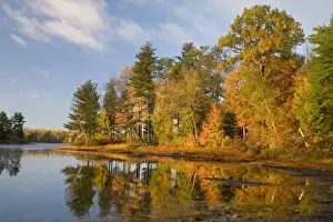 Sunrise light on Franklin Lake near Minocqua Wisconsin
