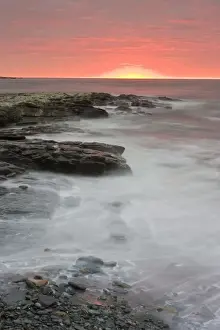 Rising Prints: Sunrise near Brenton Point State Park on Ocean Road in Newport, Rhode Island