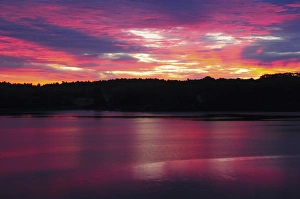 Images Dated 12th October 2011: Sunrise on the New Meadows River; Brunswick; Maine; USA