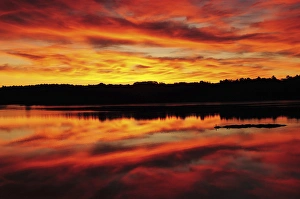 Images Dated 11th October 2011: Sunrise on the New Meadows River; Brunswick; Maine; USA