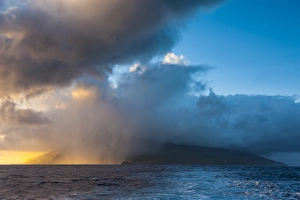 Sunrise over Ofu Island, Manua'a island group, American Samoa, South Pacific