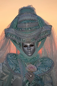 Carnival Prints: Sunrise Venice at Carnival Time, Italy