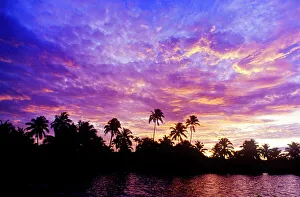 Greg Johnston Prints: Sunset on Ambergris Caye. Belize. Central America