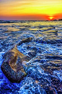 Bali Prints: Sunset in Bali, Indonesia, a tropical paradise
