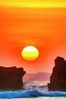 Bali Prints: Sunset in Bali, Indonesia, a tropical paradise