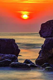 Bali Prints: Sunset in Bali, Indonesia, a tropical paradise