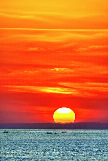 Bali Prints: Sunset in Bali, Indonesia, a tropical paradise