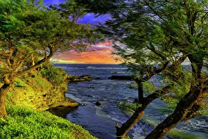 One Person Prints: Sunset on Cemagi Beach, Bali, Indonesia