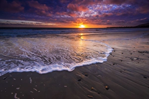 Edge Prints: Sunset over the Channel Islands from Ventura State Beach, Ventura, California