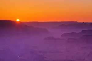 Wide Prints: Sunset over the Grand Canyon, Grand Canyon National Park, Arizona, USA