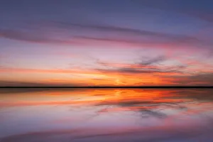Sunset on Harney Lake at sunset, Florida