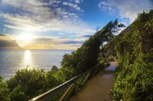 Big Sur Prints: Sunset, Julia Pfeiffer Burns State Park, Big Sur, California, USA