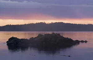 Images Dated 14th September 2006: Sunset from Keith Island, Broken Island Group, Pacific Rim National Park Preserve