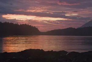 Images Dated 14th September 2006: Sunset from Keith Island, Broken Island Group, Pacific Rim National Park Preserve