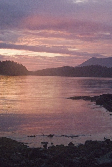 Images Dated 14th September 2006: Sunset from Keith Island, Broken Island Group, Pacific Rim National Park Preserve