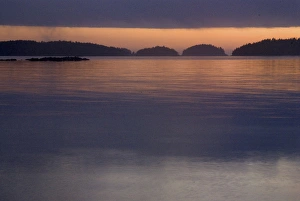 Images Dated 14th September 2006: Sunset from Keith Island, Broken Island Group, Pacific Rim National Park Preserve