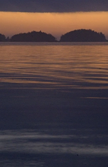 Images Dated 14th September 2006: Sunset from Keith Island, Broken Island Group, Pacific Rim National Park Preserve