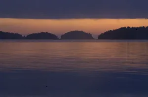 Images Dated 14th September 2006: Sunset from Keith Island, Broken Island Group, Pacific Rim National Park Preserve