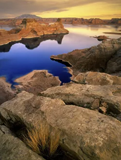 Grand Circle Prints: Sunset over Lake Powell in northern Arizona