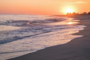 Romantic Prints: Sunset, Madaket Beach, Nantucket, Massachusetts, USA