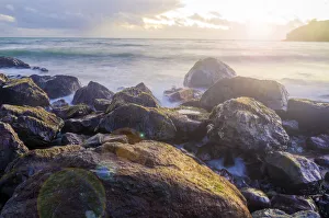 Long Exposure Prints: Sunset on Muir Beach, Marin County, California, USA