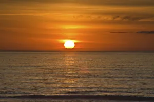 Luminous Prints: Sunset, ocean, Heceta Beach, Oregon Coast, Oregon, USA