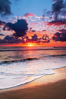 Prints of Sunset over the Pacific at Playa Matapalo, Puntarenas Province, Costa Rica Images Dated 2024 October: Sunset over the Pacific at Playa Matapalo, Puntarenas Province, Costa Rica