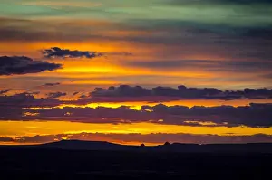 Jerry Ginsberg Prints: Sunset over the Painted Desert from Pintado Point in Petrified Forest National Park, AZ