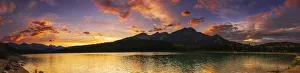 Sunset at Patricia Lake, Jasper National Park, Alberta, Canada Sunset at Patricia Lake, Jasper National Park, Alberta, Canada