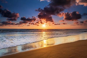 Costa Rica Prints: Sunset at Playa Matapalo, Puntarenas Province, Costa Rica