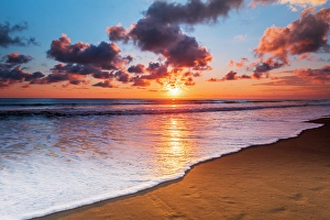 Costa Rica Prints: Sunset at Playa Matapalo, Puntarenas Province, Costa Rica
