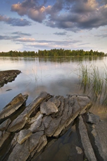 Images Dated 5th September 2006: Sunset from Reuter Creek campsite, Black Bay, Rainy Lake, Voyageurs National Park