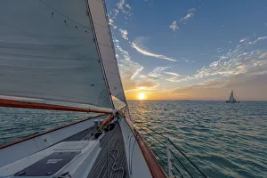 Sunset sail on schooner America 2. 0 in Key West, Florida, USA