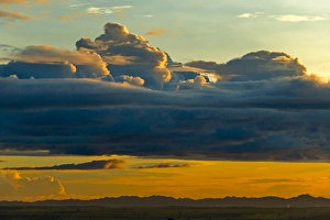 Mrauk U Prints: Sunset sky, Mrauk-U, Rakhine State, Myanmar