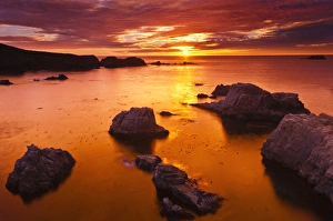 Tide Pool Prints: Sunset at Soberanes Point, Garrapata State Park, Big Sur, California