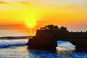 Bali Prints: Sunset at Tanah Lot Temple, Bali, Indonesia