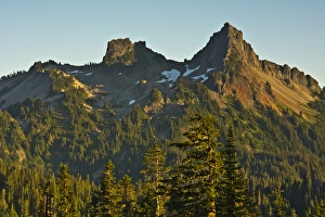 Luminous Prints: Sunset, Tatoosh Mountains, Mount Rainier National Park, Washington, USA