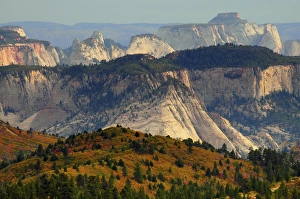 Height Prints: Sunset View from Kolob Terrace; Zion National Park; Utah; USA