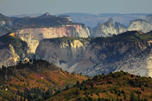 Images Dated 5th October 2012: Sunset; View from Kolob Terrace; Zion National Park; Utah; USA
