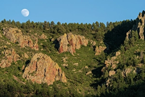 National Forest Prints: Super moon over Water Canyon, Cibola National Forest, New Mexico