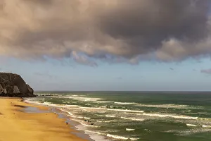 Images Dated 2023: Surfing action at Praia Grande Beach in Colares, Portugal